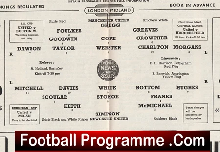 Manchester United v Newcastle United 1958 - Munich Season - Image 3