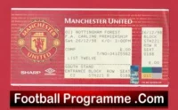Manchester United v Nottingham Forest 1998 FULL Match Ticket Treble Season