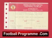 Manchester United v Tottenham 1989 – Football Match Ticket