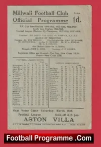 Millwall v Newcastle 1946 – Old Football Programmes
