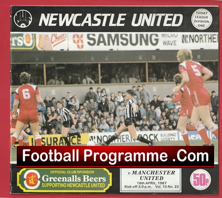Newcastle United v Manchester United 1987 - Man Utd - Image 2