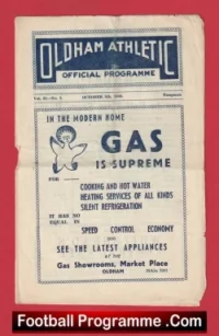 Oldham Athletic v Stockport County 1946 – 1940s