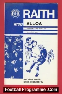 Raith Rovers v Alloa 1975 – Scotland