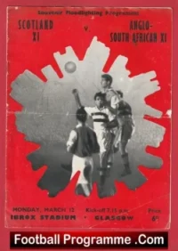 Scotland v South Africa 1960s at Glasgow Rangers