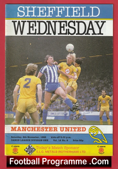 Sheffield Wednesday v Manchester United 1985 - Man Utd - Image 2