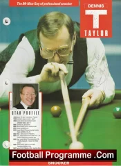 Snooker Dennis Taylor Autograph Signed Picture