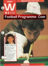 Snooker Jimmy White Autograph Signed Picture