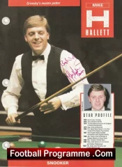 Snooker Mike Hallett Autograph Signed Picture