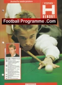 Snooker Stephen Hendry Autograph Signed Picture