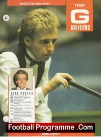 Snooker Terry Griffiths Autograph Signed Picture