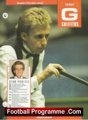 Snooker Terry Griffiths Autograph Signed Picture