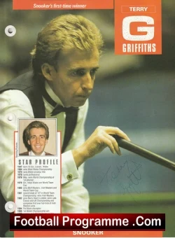 Snooker Terry Griffiths Autograph Signed Picture - sports memorabilia