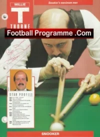 Snooker Willie Thorn Autograph Signed Picture