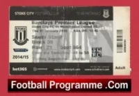 Stoke City v Manchester United 2015 – Match Ticket