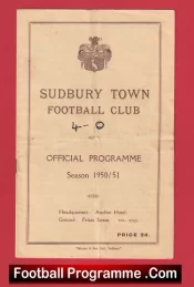 Sudbury Town v Churchmans 1950 – FA Cup Prelims 1950s