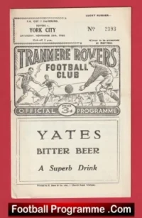 Tranmere Rovers v York City 1960