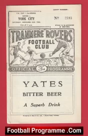 Tranmere Rovers v York City 1960