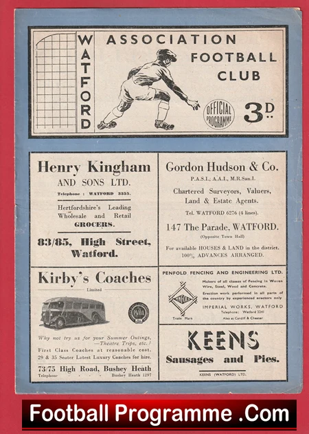 Watford v Notts County 1948 - 1940s - Image 2