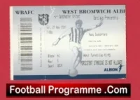 West Bromwich Albion v Manchester United 2004 – Football Ticket