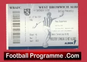 West Bromwich Albion v Manchester United 2004 – Football Ticket
