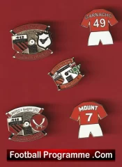 Manchester United Football Badge Collection Man Utd Badges X 5