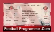 Sunderland v Manchester United 2005 – Vip Ticket + Invitation