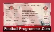 Sunderland v Manchester United 2005 – Vip Ticket + Invitation