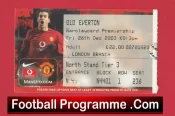 Manchester United v Everton 2003 – Football Ticket