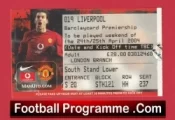 Manchester United v Liverpool 2004 – Football Ticket