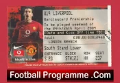 Manchester United v Liverpool 2004 – Football Ticket