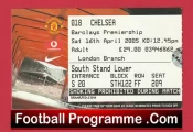 Manchester United v Chelsea 2005 – Match Ticket