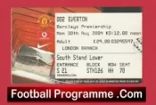 Manchester United v Everton 2004 – Football Ticket