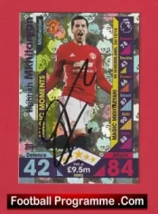 Manchester United Henrikh Mkhitaryan Autograph Signed Football Card Man Utd