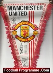Manchester United Pennant Flag Man Utd European Cup Winners 1968