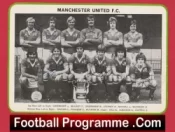 Manchester United Multi Autographed Signed Squad Picture Man Utd 1980s