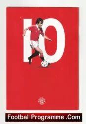 Manchester United Lou Macari Autographed Info Card