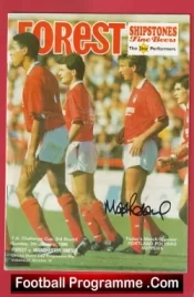 Nottingham Forest v Manchester United 1990 Alex Ferguson Saviour SIGNED