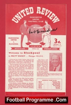  Manchester United v Legia Warsaw 1991 - ECWC Semi Final Signed Football Programme .COM Football Programmes Memorabilia