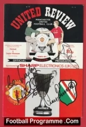 Manchester United v Legia Warsaw 1991 – ECWC Semi Final Signed