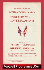 England v Switzerland 1956 – At The Dell + Duncan Edwards