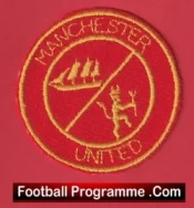Manchester United Sew On Patch Football Badge 1980s