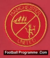 Manchester United Sew On Patch Football Badge 1980’s