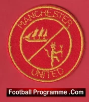 Manchester United Sew On Patch Football Badge 1980’s