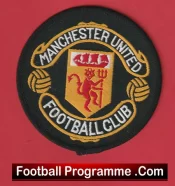 Manchester United Sew On Patch Football Badge 1990s