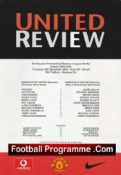 Manchester United v Newcastle United 2002 – Reserves Match + Roy Keane