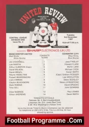 Manchester United v Coventry City 1987 – Reserves Match Clayton Blackmore