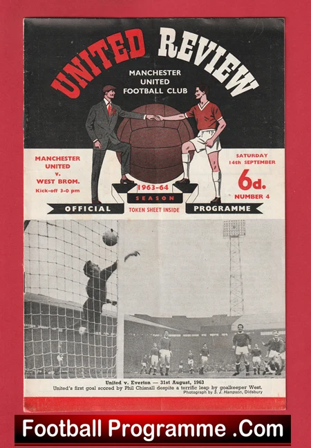 Manchester United v WBA 1963 - George Best Debut - First Game Genuine - Image 2