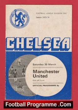  Manchester United v Chelsea 1960 - Man Utd 6 Nil Football Programme .COM Football Programmes Memorabilia