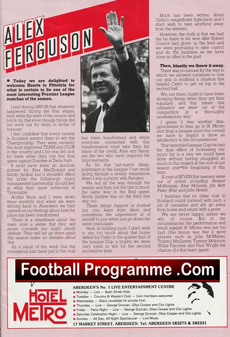 Aberdeen v Heart Of Midlothian 1978 - Alex Ferguson Manager - Image 3