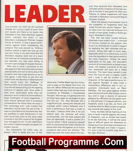 Aberdeen v Dundee 1982 - Alex Ferguson Manager - Image 3